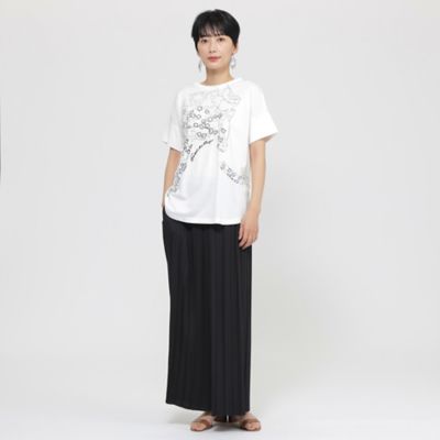 【ＳＡＮＹＯ　Ｓｔｙｌｅ　ＥＤＩＴＩＯＮ掲載】【接触冷感】【ウォッシャブル】パンサーエンブロイダリープルオーバーカットソー（Ｕ５Ｐ２９５８４