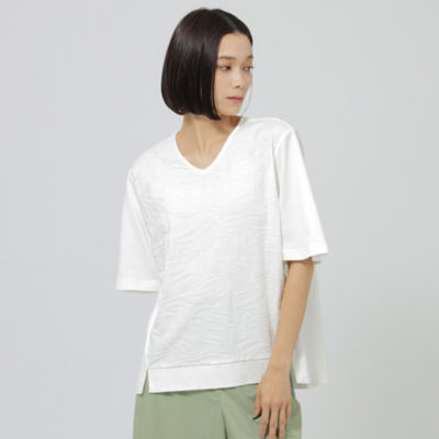 ＜EVEX by KRIZIA (Women)＞【ウォッシャブル】【接触冷感】タイガーリンクスプルオーバーカットソー（Ｕ５Ｐ３０３９９＿＿）