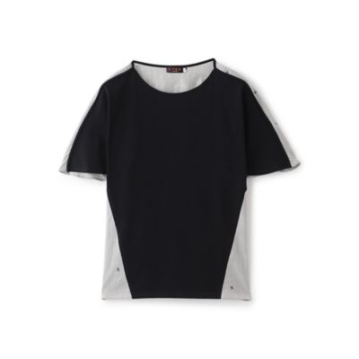 ＜EVEX by KRIZIA (Women)＞【マシンウォッシャブル】ストライプジャカードコンビカットソー（Ｕ５Ｐ４０６１９＿＿）