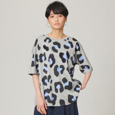 ＜EVEX by KRIZIA (Women)＞＊Ｗｉｎｇｓ掲載＊【８０周年記念アイテム】【ウォッシャブル】スパークリングビッグパンサーＴシャツ（Ｕ５Ｐ４１１８０＿＿）