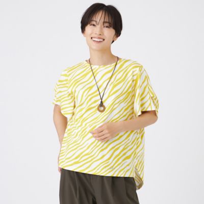 ＜EVEX by KRIZIA (Women)＞【ウォッシャブル】フローゼブラグリッタープリントカットソー（Ｕ５Ｐ４１６２１＿＿）