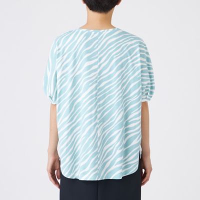 【ウォッシャブル】フローゼブラグリッタープリントカットソー（Ｕ５Ｐ４１６２１＿＿）