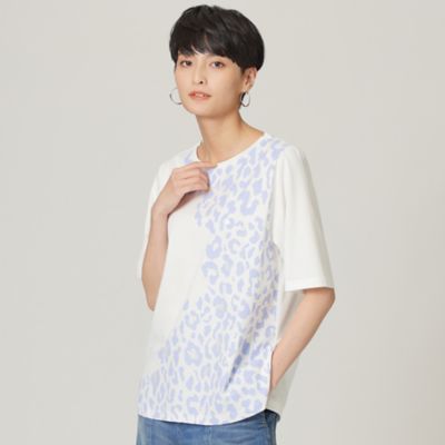 ＜EVEX by KRIZIA (Women)＞【ウォッシャブル】スラッシュパンサープリントＴシャツ（Ｕ５Ｐ４２１８２＿＿）