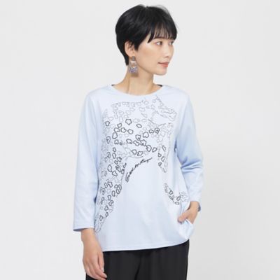 【ＷＥＢ・一部店舗限定】【接触冷感】【ウォシャブル】パンサーエンブロイダリー七分袖カットソー（Ｕ５Ｐ４７５８４＿＿）