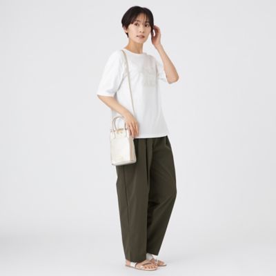 パリ♥CHIC.。ジュートx真鍮∽パリ‐リビエラでお散歩気分 接触冷感】【ウォッシャブル】グリッターロゴプリントカットソー