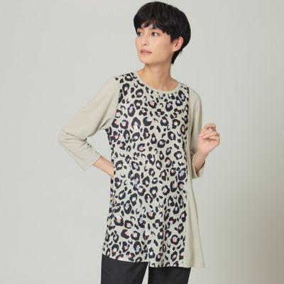 ＜EVEX by KRIZIA (Women)＞【ウォッシャブル】【接触冷感】カラーパンサーカットソー（Ｕ５Ｐ５１１３３＿＿）