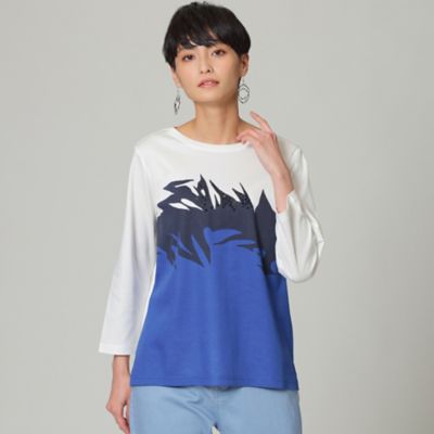 ＜EVEX by KRIZIA (Women)＞【ウォッシャブル】クラッキングゼブラプリントカットソー（Ｕ５Ｐ５５１４７＿＿）