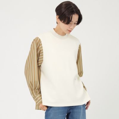 【ウォッシャブル】シャツコンビプルオーバー（Ｕ５Ｐ６１２３０＿＿）