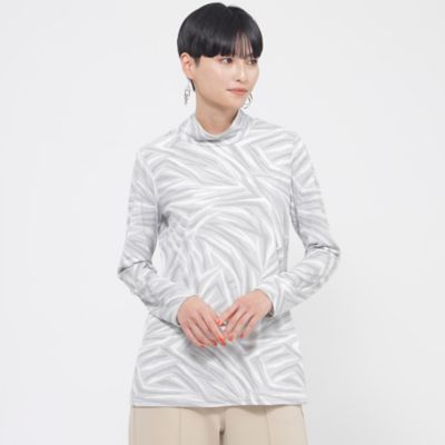 ＜EVEX by KRIZIA (Women)＞【ウォッシャブル】ジオメトリックタイガープリントハイネックカットソー（Ｕ５Ｐ６２３１８＿＿）