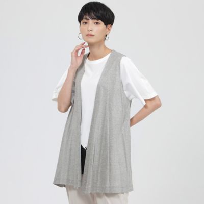 EVEX by KRIZIA (Women)/エヴェックス　バイ　クリツィア 【ウォッシャブル】フライスジャージジレ（Ｕ５Ｐ９３１８６＿＿）