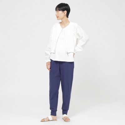 【接触冷感】【ＵＶカット】【ウォッシャブル】メリルハイテンションジョガーパンツ（Ｕ５Ｒ０７５７８＿＿）
