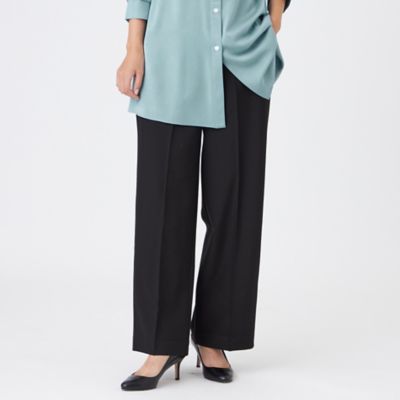 マシンウォッシャブル】ブラッシュドストレートパンツ