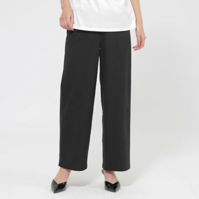 ＜EVEX by KRIZIA (Women)＞【カタログ掲載品】【ウォッシャブル】コットン麻ブレンドストレッチワイドストレートパンツ（Ｕ５Ｒ１２５４３＿＿）