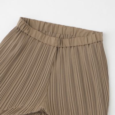 【ウォッシャブル】デシンプリーツワイドパンツ（Ｕ５Ｒ１４５６１＿＿）