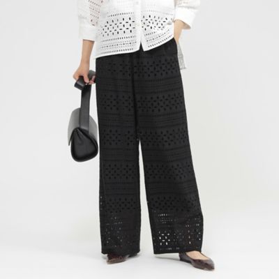 EVEX by KRIZIA (Women)/エヴェックス　バイ　クリツィア 【カタログ掲載品】【ウォッシャブル】タイルエンブロイダリーパンツ（Ｕ５Ｒ１６５６５＿＿）