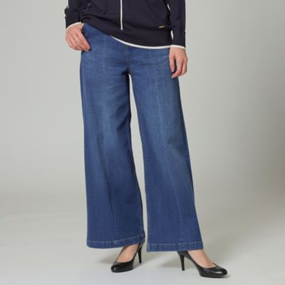 ＜EVEX by KRIZIA (Women)＞◆◆＊Ｗｉｎｇｓ掲載＊【ウォッシャブル】ストレッチバギーデニムパンツ（Ｕ５Ｒ２２１１０＿＿）