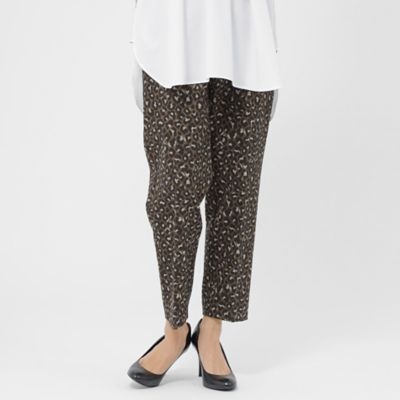 ＜EVEX by KRIZIA (Women)＞２３ＡＷ＊Ｗｉｎｇｓ掲載＊【ウォッシャブル】パンサージャカードストレッチテーパードパンツ（Ｕ５Ｒ２３２４４＿＿）