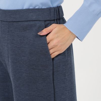 【吸湿発熱】【保温性】【ウォッシャブル】デュアルウォームワイドストレートパンツ（Ｕ５Ｒ２５４３８＿＿）