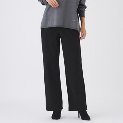 EVEX by KRIZIA (Women)/エヴェックス バイ クリツィア【マシンウォッシャブル・保温性・吸湿発熱】デュアルウォームワイドパンツ(U5R25646__) クロ09L パンツ・ズボン【三越伊勢丹/公式】