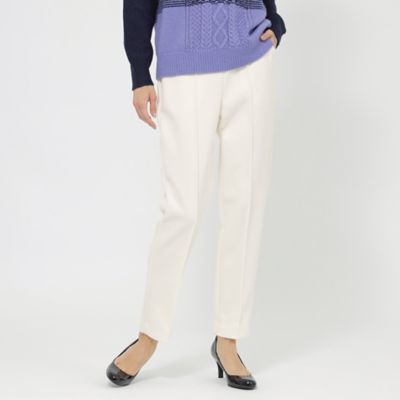 ＜EVEX by KRIZIA (Women)＞２３ＡＷ＊Ｗｉｎｇｓ掲載＊【ウォッシャブル】ウールライクジャージテーパードパンツ（Ｕ５Ｒ３０２３４＿＿）