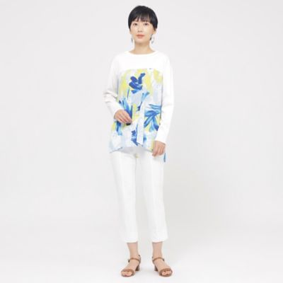 【接触冷感】【ＵＶカット】【ウォッシャブル】メリルハイテンションクロップドパンツ（Ｕ５Ｒ３４５７８＿＿）