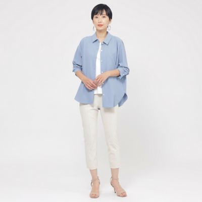 【接触冷感】【ＵＶカット】【ウォッシャブル】メリルハイテンションクロップドパンツ（Ｕ５Ｒ３４５７８＿＿）
