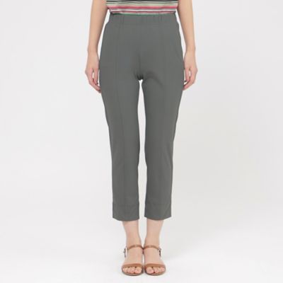 【接触冷感】【ＵＶカット】【ウォッシャブル】メリルハイテンションクロップドパンツ（Ｕ５Ｒ３４５７８＿＿）