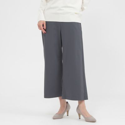 ＜EVEX by KRIZIA (Women)＞【ウォッシャブル】裏起毛ハイテンションワイドクロップトパンツ（Ｕ５Ｒ３８２７２＿＿）
