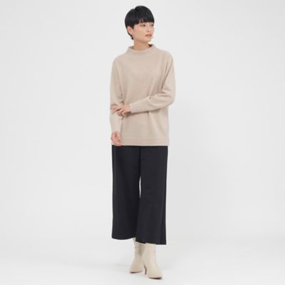 【ウォッシャブル】裏起毛ハイテンションワイドクロップトパンツ（Ｕ５Ｒ３８２７２＿＿）