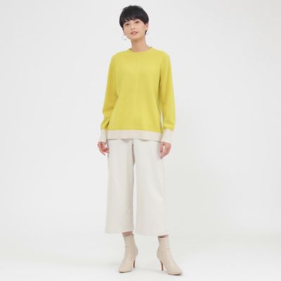 【ウォッシャブル】裏起毛ハイテンションワイドクロップトパンツ（Ｕ５Ｒ３８２７２＿＿）