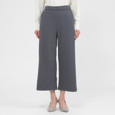 【ウォッシャブル】裏起毛ハイテンションワイドクロップトパンツ（Ｕ５Ｒ３８２７２＿＿）