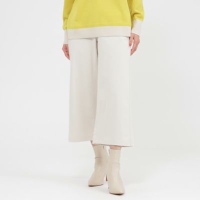 【ウォッシャブル】裏起毛ハイテンションワイドクロップトパンツ（Ｕ５Ｒ３８２７２＿＿）