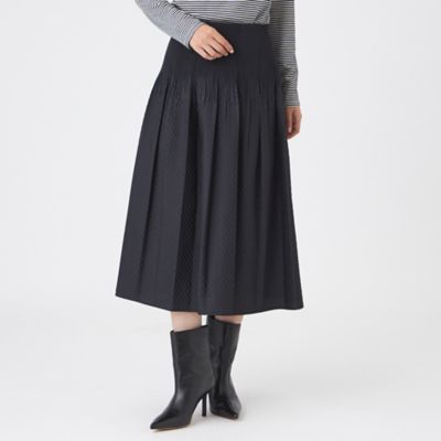 Theory 限定商品 ウォッシャブル プルオンスカート ウォッシャブル】【セットアップ対応】ストレッチドビープリーツ