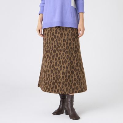 ＜EVEX by KRIZIA (Women)＞【ＳＡＮＹＯ　Ｓｔｙｌｅ　ＥＤＩＴＩＯＮ掲載】ウールパンサージャカードタイトスカート（Ｕ５Ｓ０４６７０＿＿）