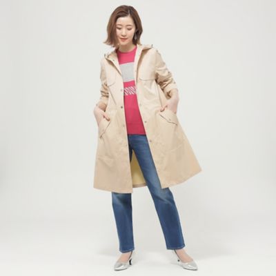 【Ｌ】【ウォッシャブル】【はっ水】【花粉対策】【防しわ】【ＵＶカット】ポランタフタロングコート（Ｕ７Ａ０６５１１＿＿）