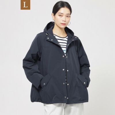 【Ｌ】【ウォッシャブル】【はっ水】ライトタフタフーデッドブルゾン（Ｕ７Ａ０７５２５＿＿）