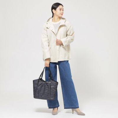 【Ｌ】【ウォッシャブル】【はっ水】ライトタフタフーデッドブルゾン（Ｕ７Ａ０７５２５＿＿）