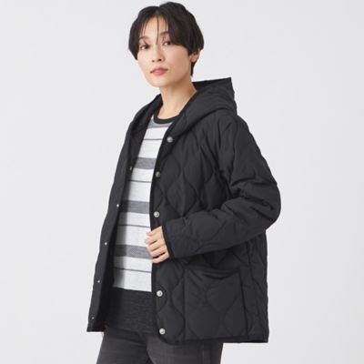 ＜EVEX BY KRIZIA L (Women/大きいサイズ)＞【Ｌ】【カタログ掲載】【ウォッシャブル】フーデッドキルティングダウンジャケット（Ｕ７Ａ１６６８７＿＿）