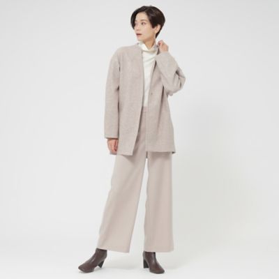 【Ｌ】【ウォッシャブル】ウールライクジャージコート（Ｕ７Ａ３４２３４＿＿）