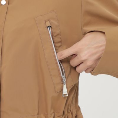 【Ｌ】【はっ水】【ウォッシャブル】リサイクルポリエステルストレッチタフタコート（Ｕ７Ａ５５２２０＿＿）