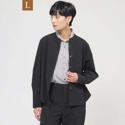 【Ｌ】【防しわ】【ＵＶ対策】【ウォッシャブル】テックスブリッドシャツジャケット（Ｕ７Ｅ０５５５３＿＿）