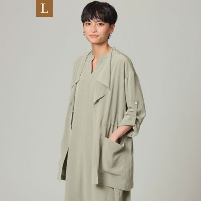 ＜EVEX BY KRIZIA L (Women/大きいサイズ)＞【Ｌ】【ウォッシャブル】【接触冷感】スーパーヴィヨンカジュアルジャケット（Ｕ７Ｅ２０１４３＿＿）