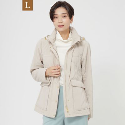 ＜EVEX BY KRIZIA L (Women/大きいサイズ)＞【Ｌ】【ウォッシャブル】【吸湿発熱】【消臭】ウォームキルティングブルゾン（Ｕ７Ｅ５３２３８＿＿）