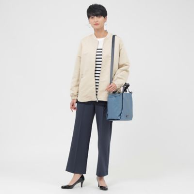 【Ｌ】【はっ水】【ウォッシャブル】メモリータフタフライトジャケット（Ｕ７Ｅ５３２８９＿＿）