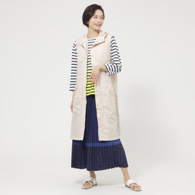 【Ｌ】【花粉対策】【ＵＶ対策】【ウォッシャブル】メモリータフタフーデットジレ（Ｕ７Ｇ０１３２１＿＿）