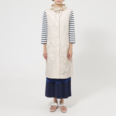 【Ｌ】【花粉対策】【ＵＶ対策】【ウォッシャブル】メモリータフタフーデットジレ（Ｕ７Ｇ０１３２１＿＿）