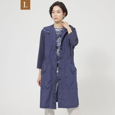 【Ｌ】【花粉対策】【ＵＶ対策】【ウォッシャブル】メモリータフタフーデットジレ（Ｕ７Ｇ０１３２１＿＿）