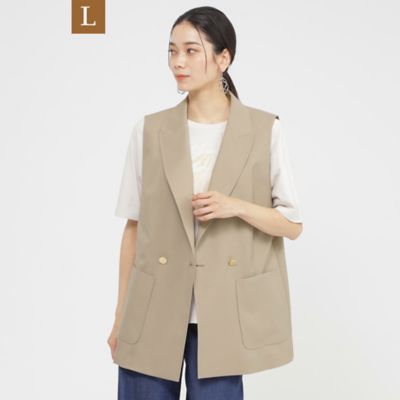【SALE】【送料無料】EVEX BY KRIZIA L (Women/大きいサイズ)/エヴェックス バイ クリツィアL【SANYO Style EDITION掲載】ドライポプリンテーラージレ(U7G04503__ ベージュ40L 衣料品【三越伊勢丹/公式】