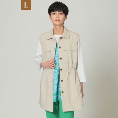 ＜EVEX BY KRIZIA L (Women/大きいサイズ)＞【Ｌ】【花粉対策】【はっ水】【ウォッシャブル】ポランタフタジレ（Ｕ７Ｇ２１１１５＿＿）