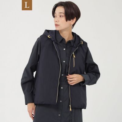 【Ｌ】【はっ水】【ウォッシャブル】リサイクルストレッチタフタショートパディングジレ（Ｕ７Ｇ５７２２０＿＿）